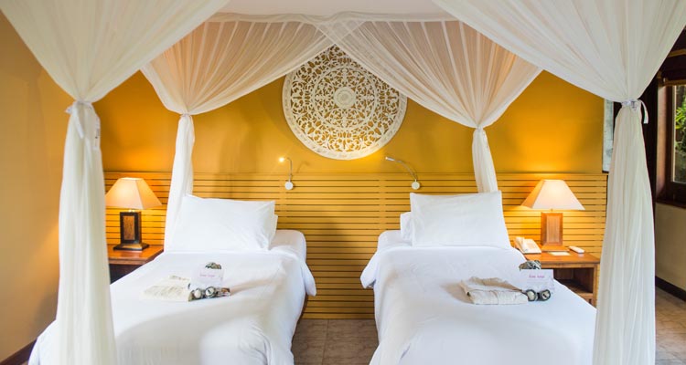All the rooms can be fitted for double or single occupancy to provide maximum comfort for your yoga retreat in Ubud.