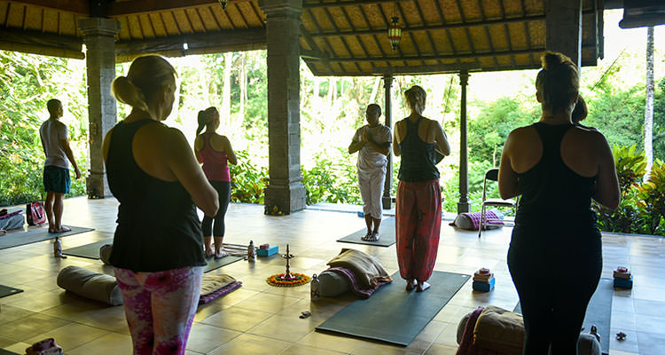 Iyan Iyaspriana leads the immensely popular Escape the World yoga retreat at Oneworld Retreats in Ubud, Bali.